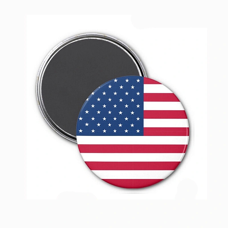 Round Flag Custom Fridge Magnet For Different Countries