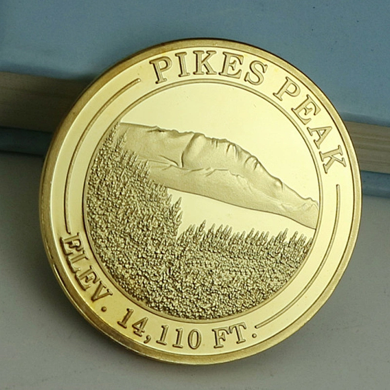 Factory Making Cheap Promotional High Quality Custom Company Brand Logo Shiny Gold Coins