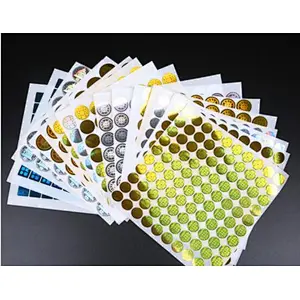 Laptop waterproof adhesive pvc printed printing die cut custom holographic glitter stickers