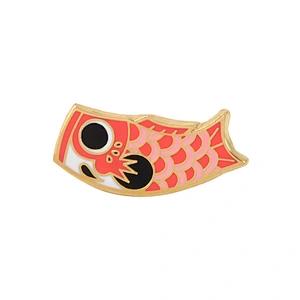 Japan Style Pin Fish shaped Enamel Pin Supplier