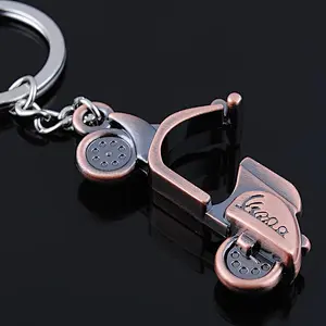 Customized 3D motorcycle metal key chain for wholesale