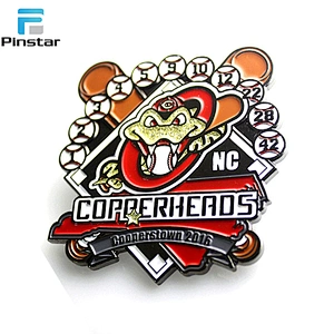 Custom Metal Soft Enamel Baseball Sport Lapel Pin Badge