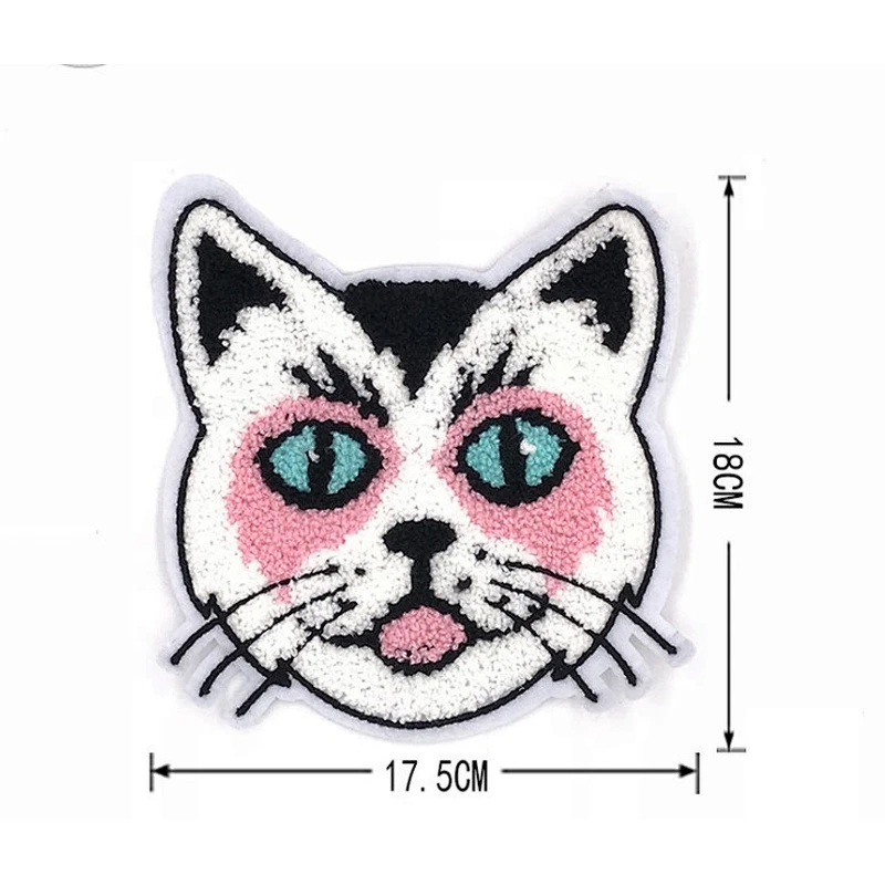 Bulk cute animal  iron-on  towel embroidery patches