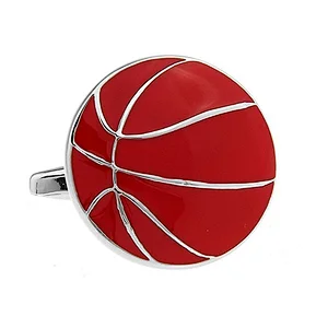 Wholesale Sell Custom Blank Fashion basketball Cufflinks For Men