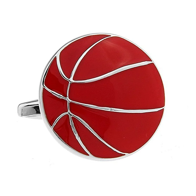 Wholesale Sell Custom Blank Fashion basketball Cufflinks For Men