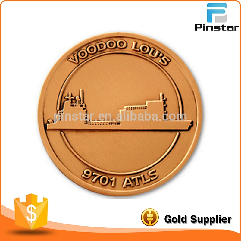 Wholesale 3D Custom Brass Metal Silver Coin