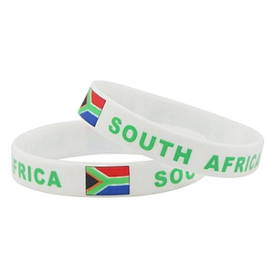Promotional Eco-Friendly Country Usa Flags Rubber Silicone Bracelet