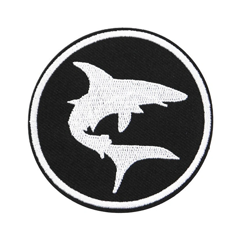 Factory Making Cheap Price Custom Round Shaped Black White Patches