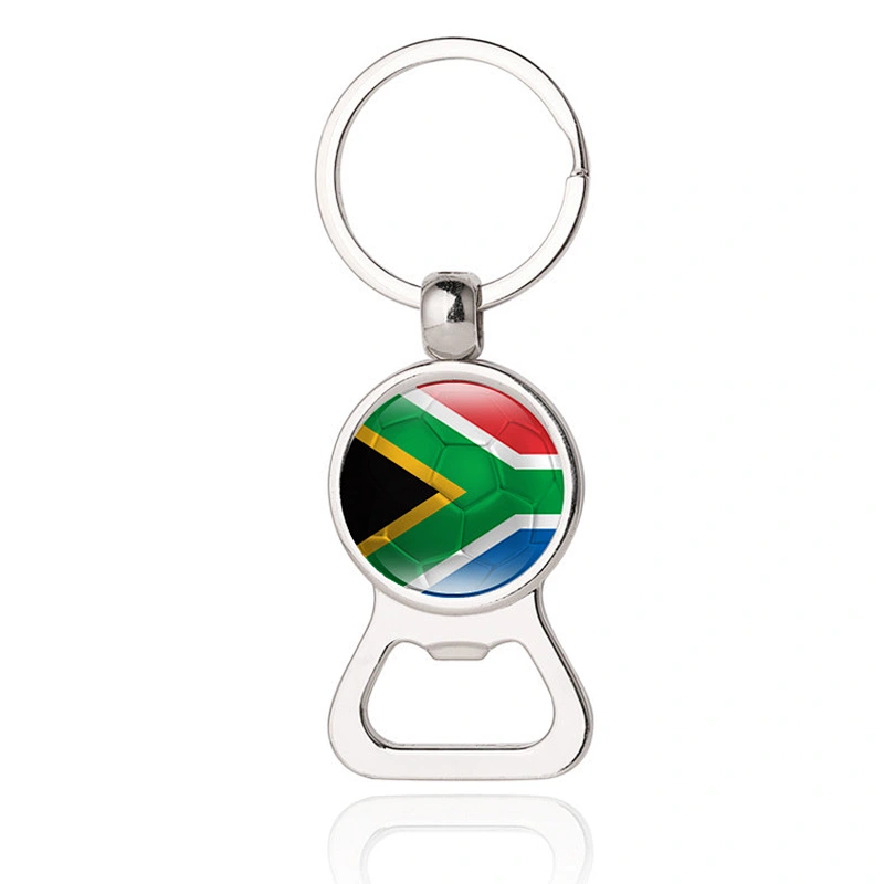 Different customized football match bottle opener keychain