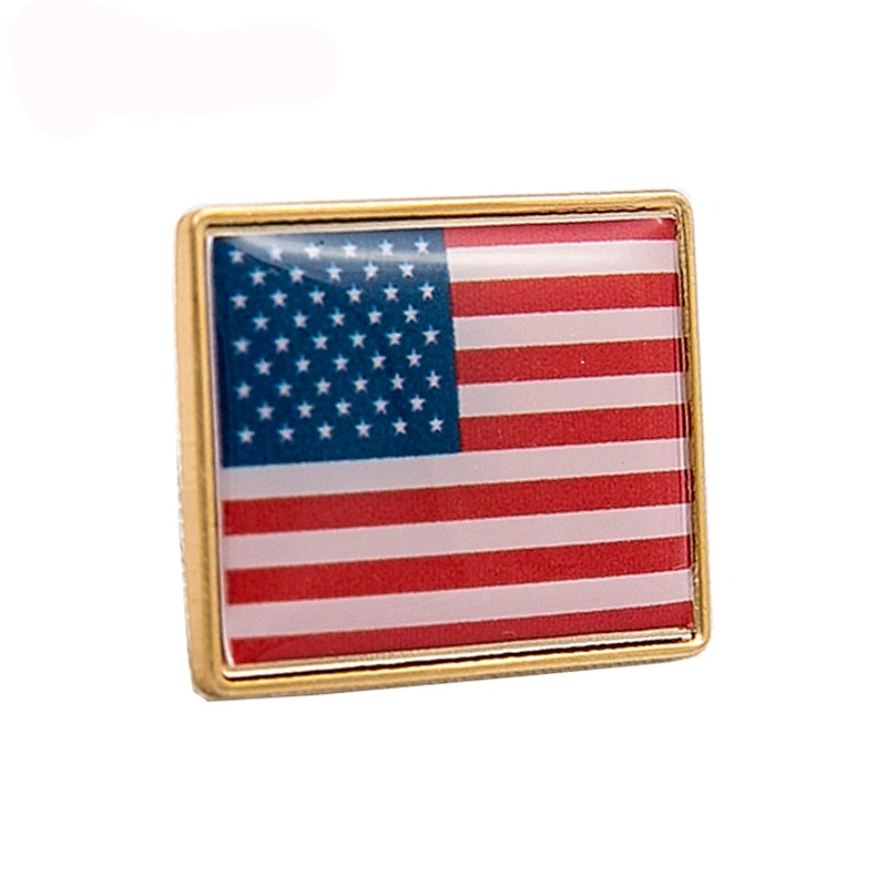 Wholesale Enamel Metal Craft American Canadian Counrty Flag Lapel Pins