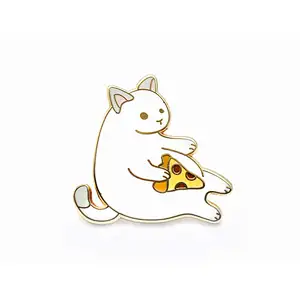 Perfect cat shape enamel pin metal badge school lapel pin