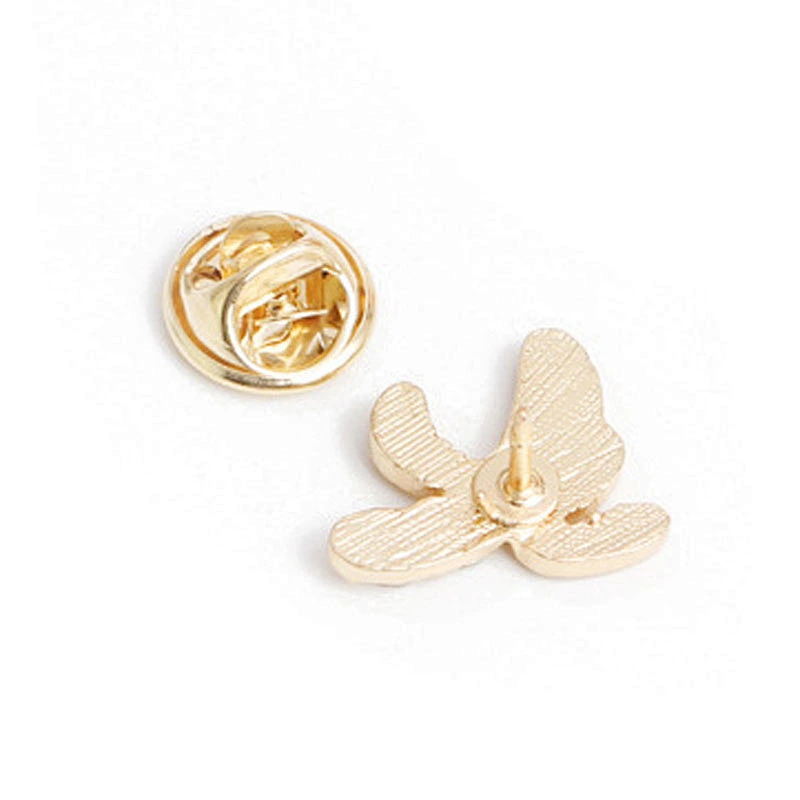 Factory Wholesale In Stock Gift Custom Fruit Brooch Banana Enamel Pin with Rhinestone Crystal