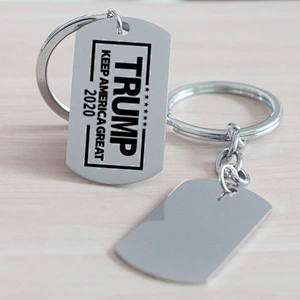 Keep America Great Trump Stainless Steel Metal Keychain Tags