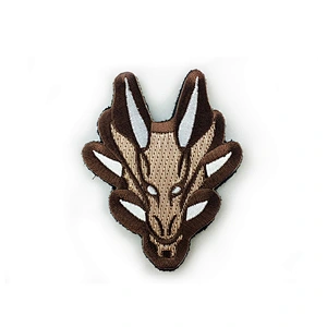Customized high quality popular dragon embroidery patch
