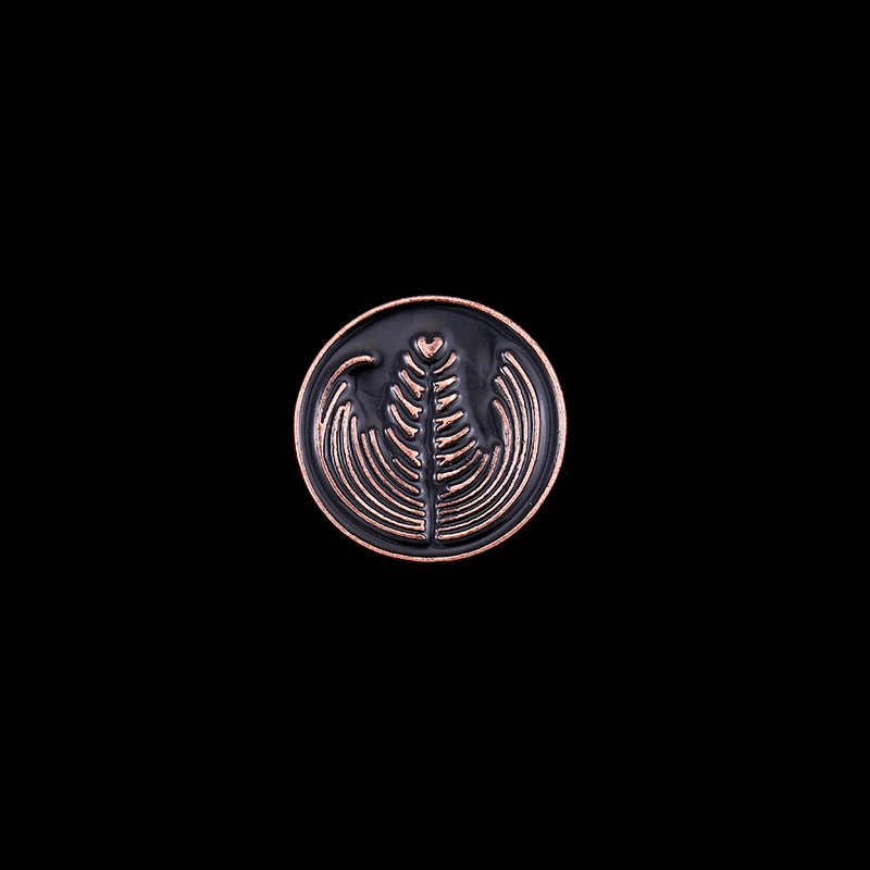 Custom Coffee Cup Coffee Bean Enamel Lapel Pin