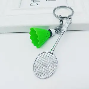 Simulation Metal Keychain Badminton Manufacturer of Keychains