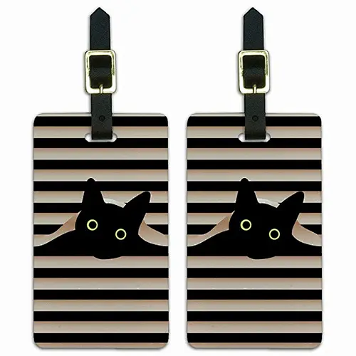 2018 New design custom cat soft PVC luggage tag