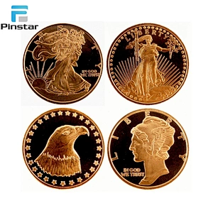 High level quality coins Factory custom gold plated tungsten coin