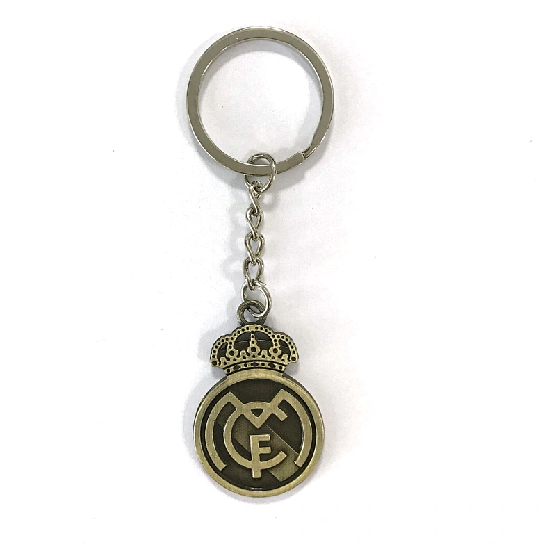 Antique Copper Football Team Keychains Metal Keychain Football Club