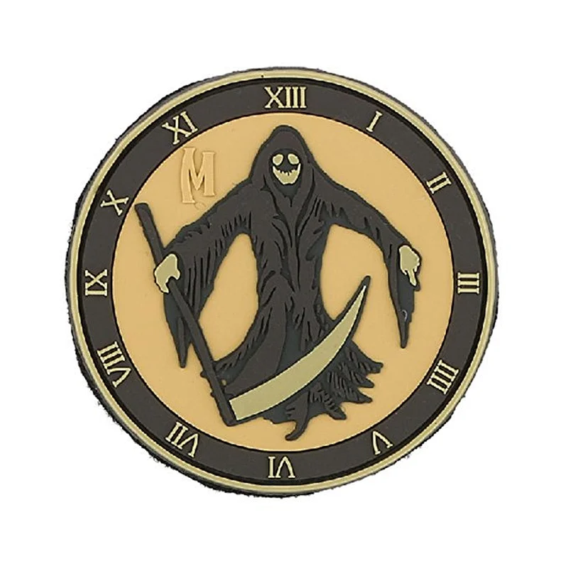 New production death scythe rubber patch custom pvc patch