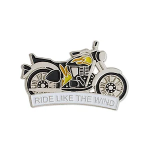Newest customized custom motorcycle cheap enamel metal lapel pin