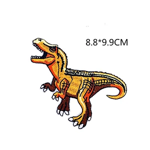 Wholesale In Stock No Minimum Embroidery Tyrannosaurus Patches Dinosaur Iron On Patch