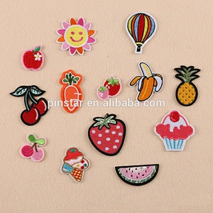 Fruits Ice Cream Embroidery Patch Strawberry Cherry Pine Apple