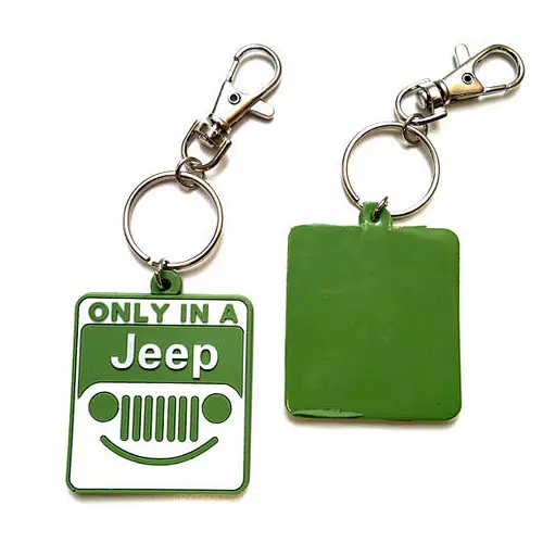 Customized design soft pvc rubber keychain for wholesale