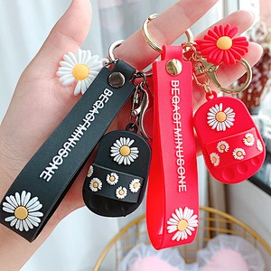 Cute Daisy Slippers Children's Shoe Pendant Wholesale Bag Keychain