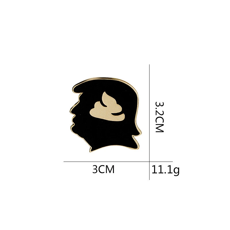 Custom Zinc Alloy Celebrity Head Portrait Enamel Pin Manufacturer