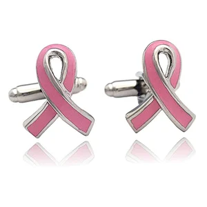 OEM Good Quality Zinc alloy ribbon Gift Custom Cufflink