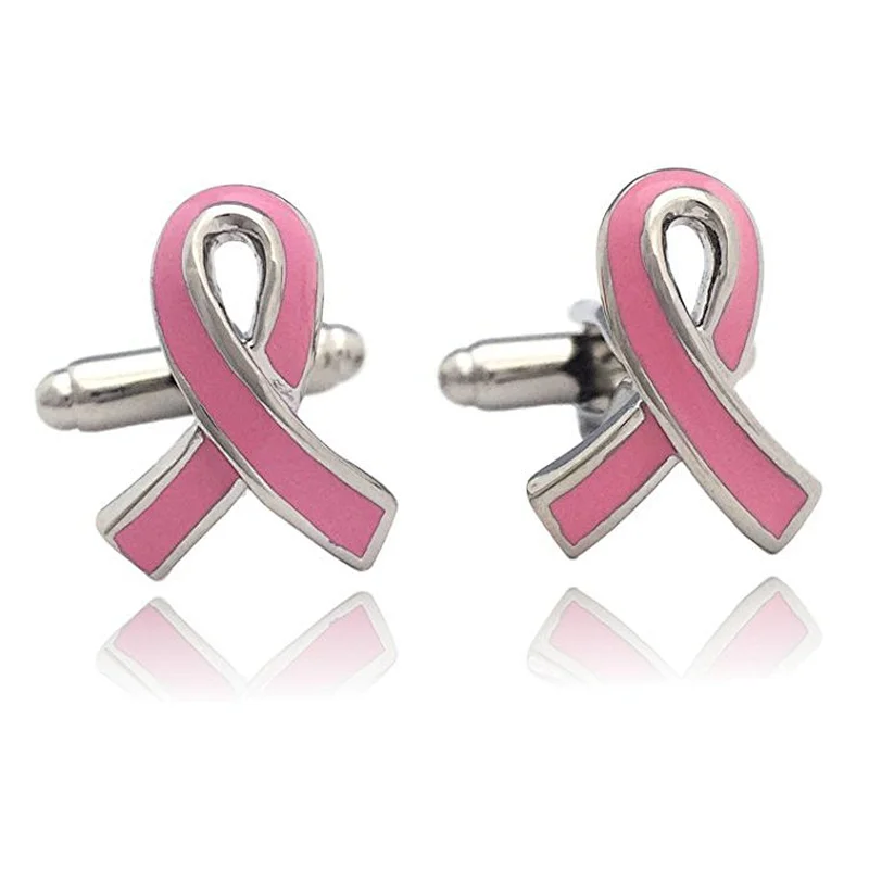 OEM Good Quality Zinc alloy ribbon Gift Custom Cufflink