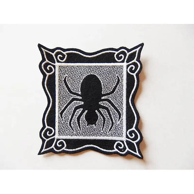 Customized large size Iron on figure embroidery patch for Jacket