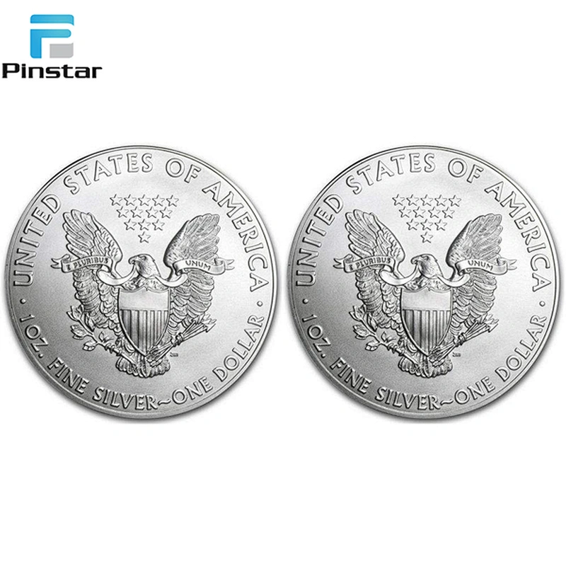 High level quality coins Factory custom silver coin packing