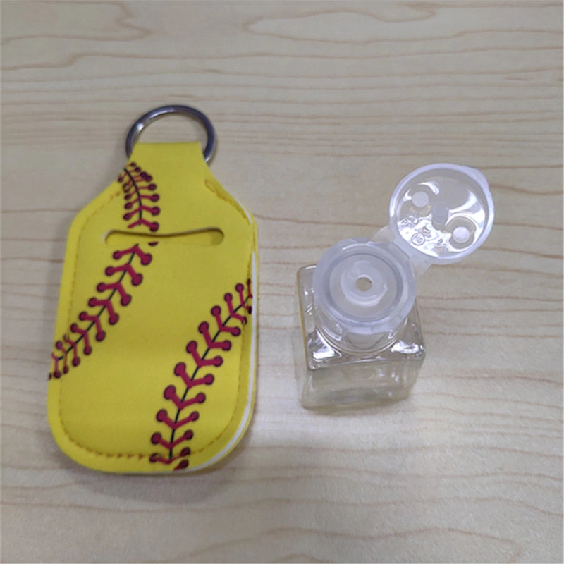 Diving Fabric Perfume Lipstick 30ml Hand Sanitizer Bottle with Holder Keychain