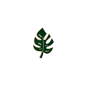 High Quality Cactus Green Leaf Soft Enamel Metal Lapel Pins