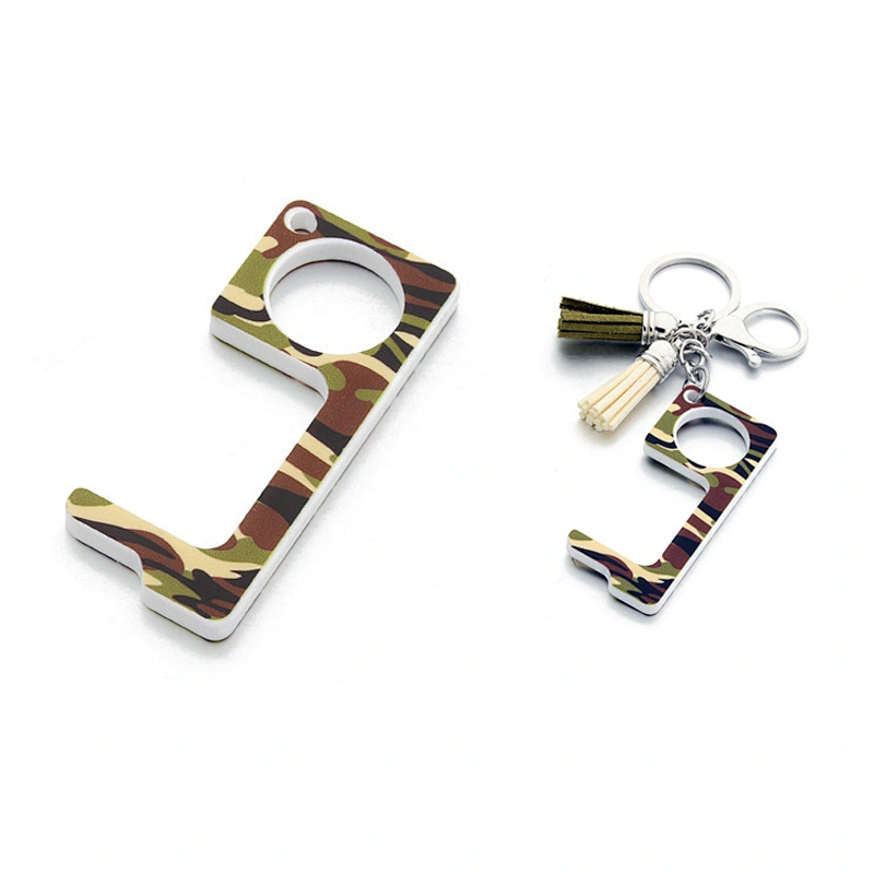 Factory Wholesale In Stock CMYK Printing Custom Logo Acrylic Hands Free Door Opener
