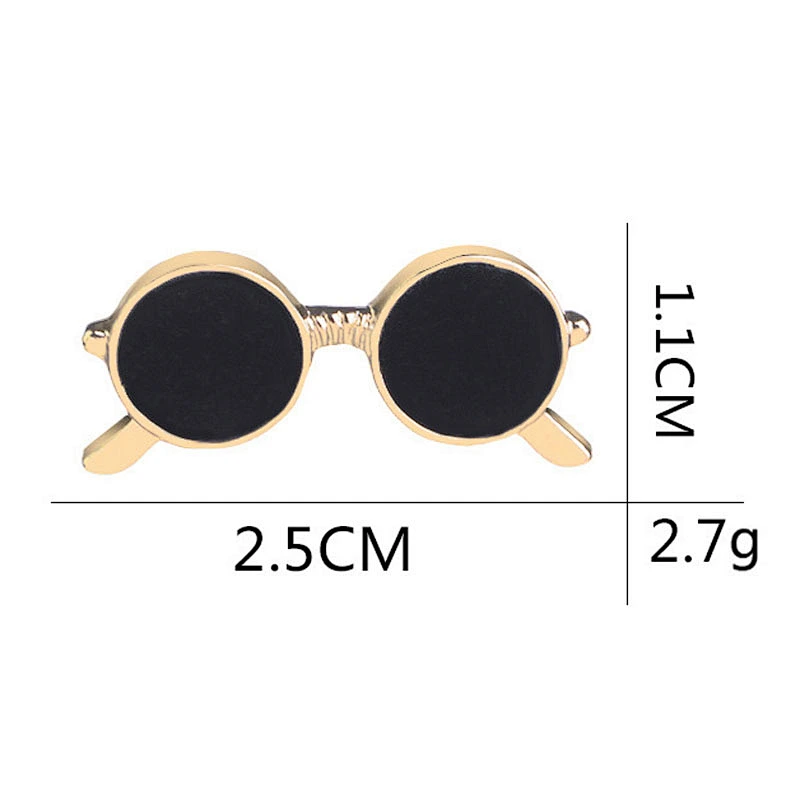 Factory Wholesale In Stock Custom Gold Silver Metal Brooch Badge Sunglasses Pin