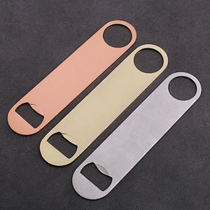 Wholesale Promotional Stainless Gold Silver Copper Openers Custom Logo Beer Bottle Opener