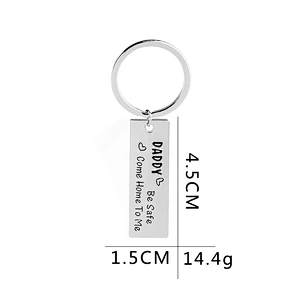 Making Custom Personalized Gift Father's Day DAD Metal Keychain