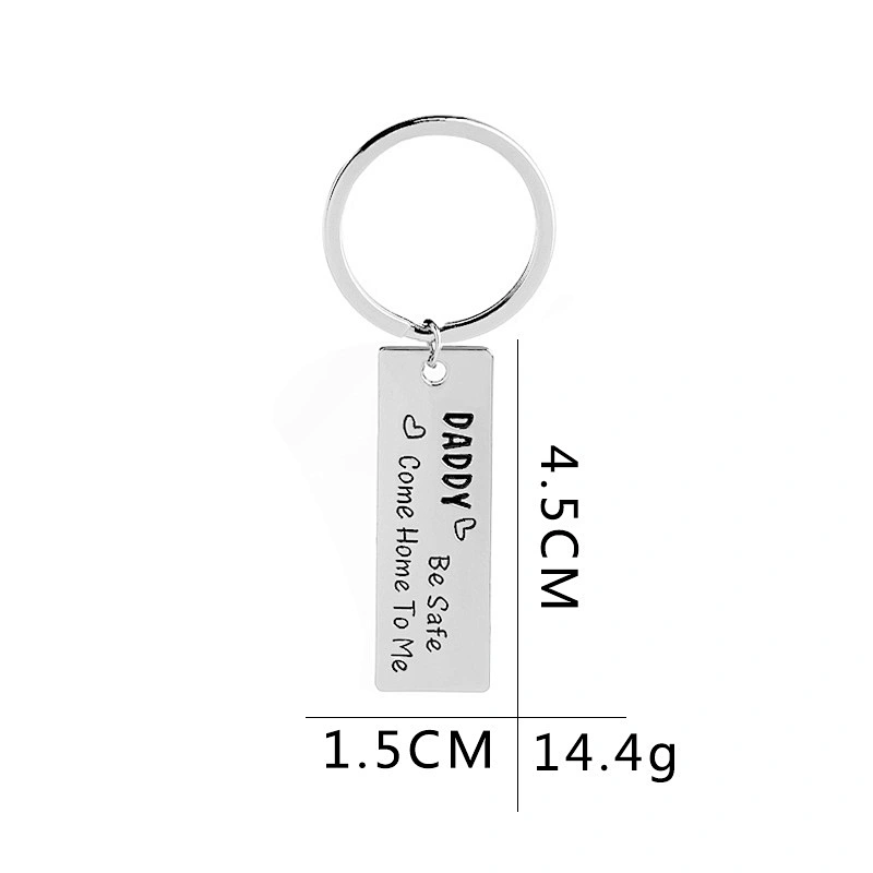 Making Custom Personalized Gift Father's Day DAD Metal Keychain
