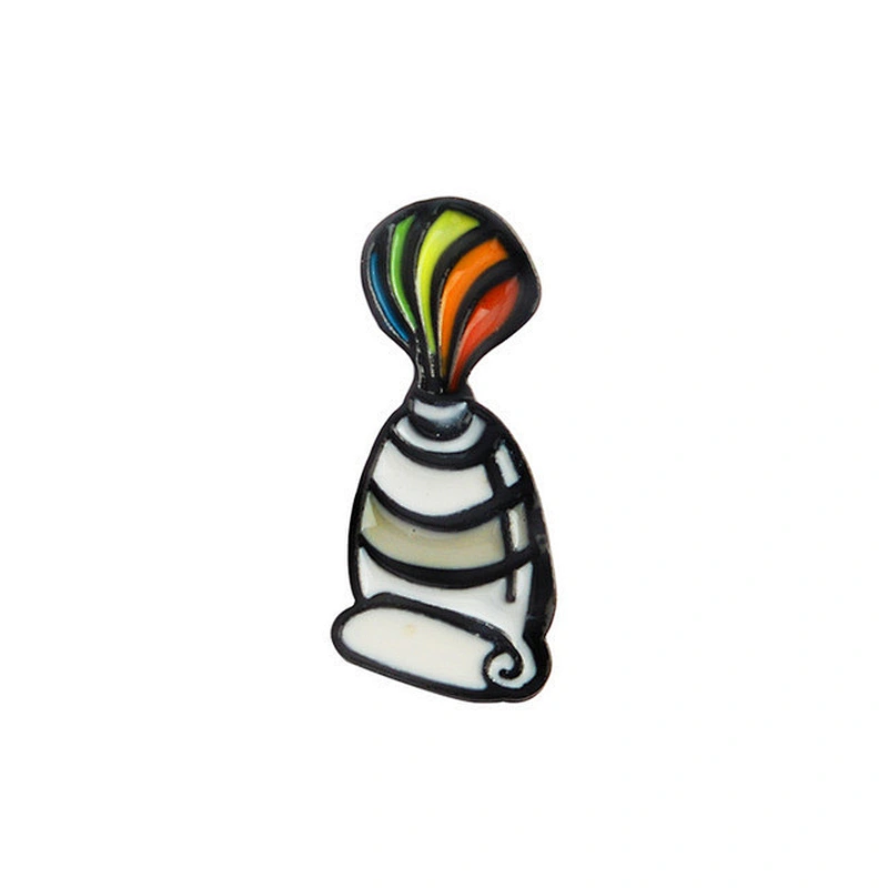 Custom Palette Pin Strip Brush Enamel Pin