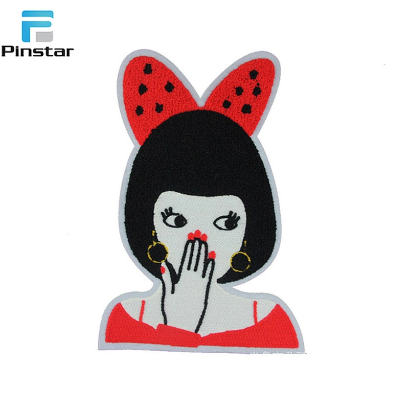 China factory wholesale sew on patch custom towelling embroidery patch letters