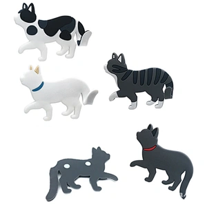 3D Embossed Cute Cat Shape Fridge Rubber Magnet