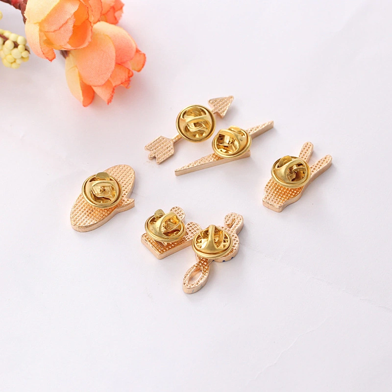 Music Note Lightning Gesture Arrow Lapel Brooch Pin
