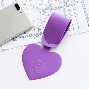 Heart Shape Personalized Blank Silicone Luggage Tags