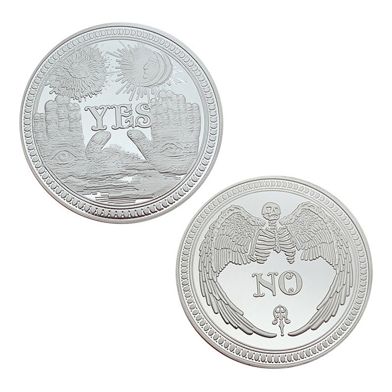 Factory Wholesale In Stock Gold Silver Coins New Design Yes No Metal Coin