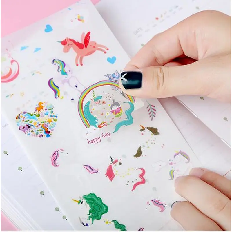 Laptop waterproof adhesive pvc printed printing die cut custom wall stickers