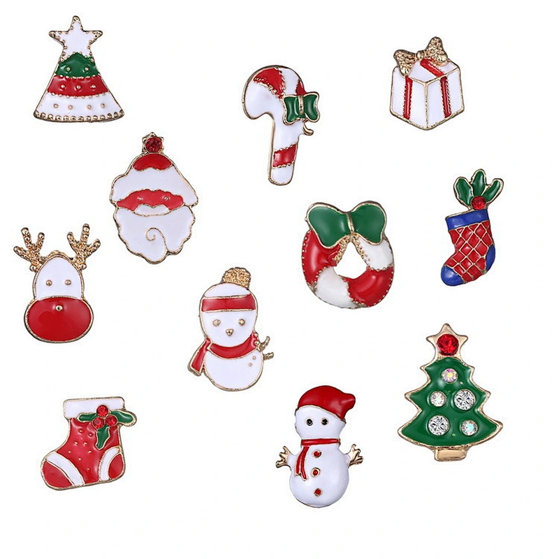Wholesale Vintage Handmade Rhinestone Christmas Pins and Brooches No Minimum