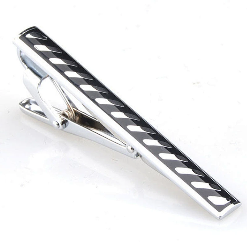 Promotional Stainless Steel Simple Skinny Silver Wholesale Tie Bar